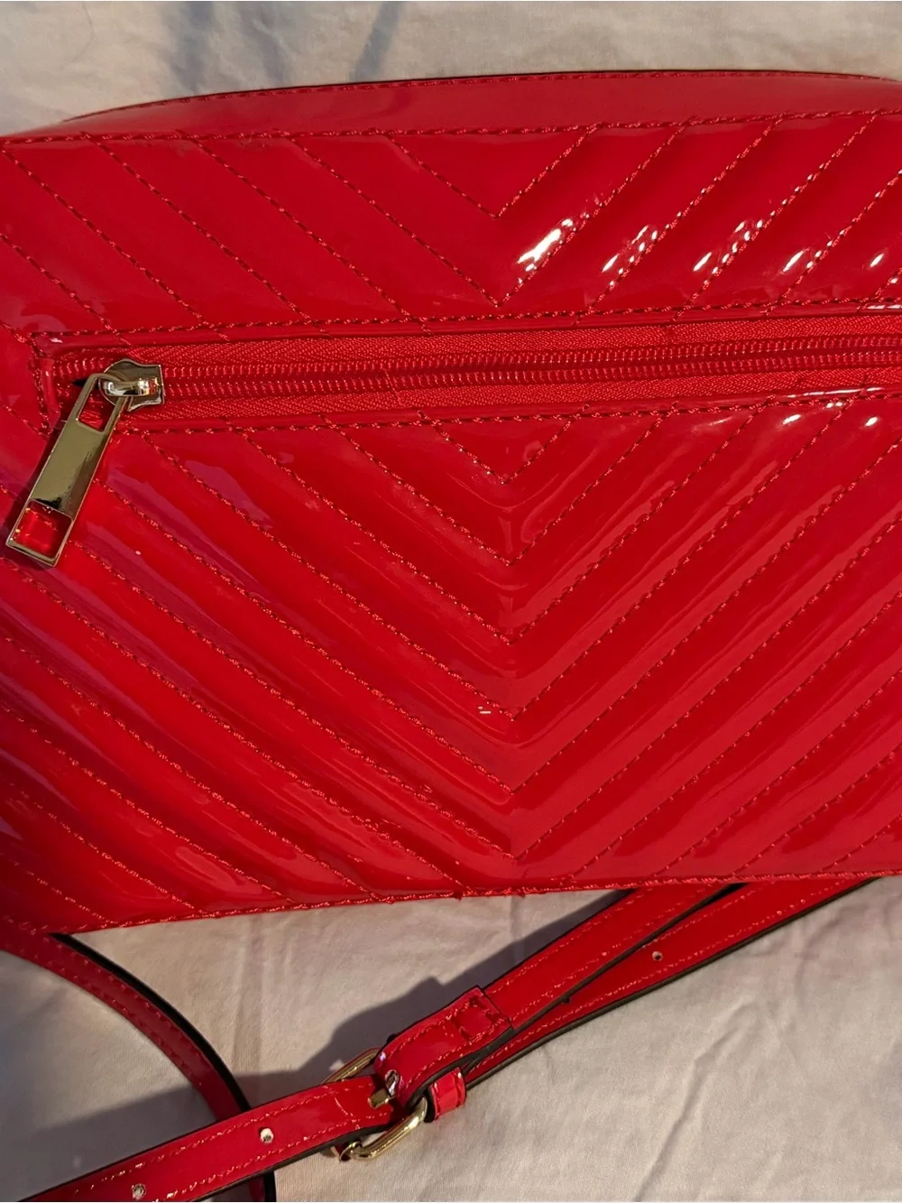 New Red  Aldo’s patent leather Crossbody Bag